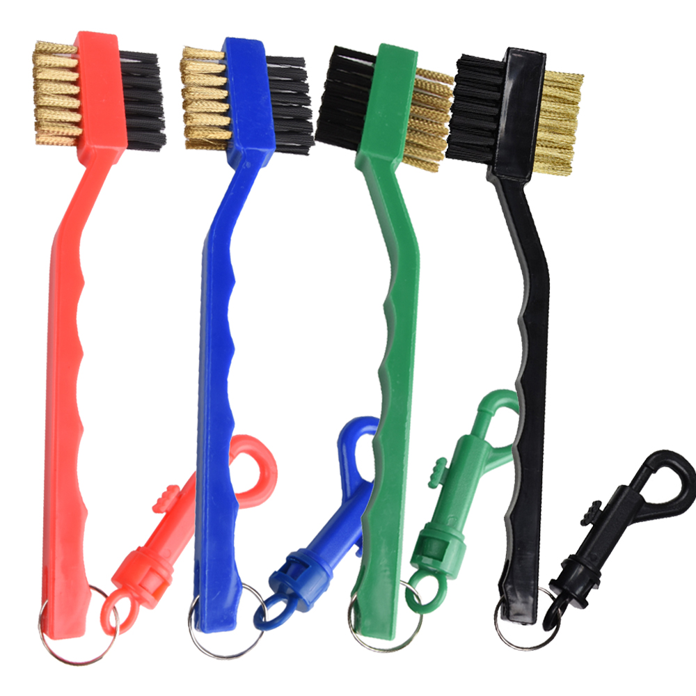 Golf Equipment Rental - Golf-Reinigungsbürste mit Doppelseitigem Design, Tragbarer Haken,