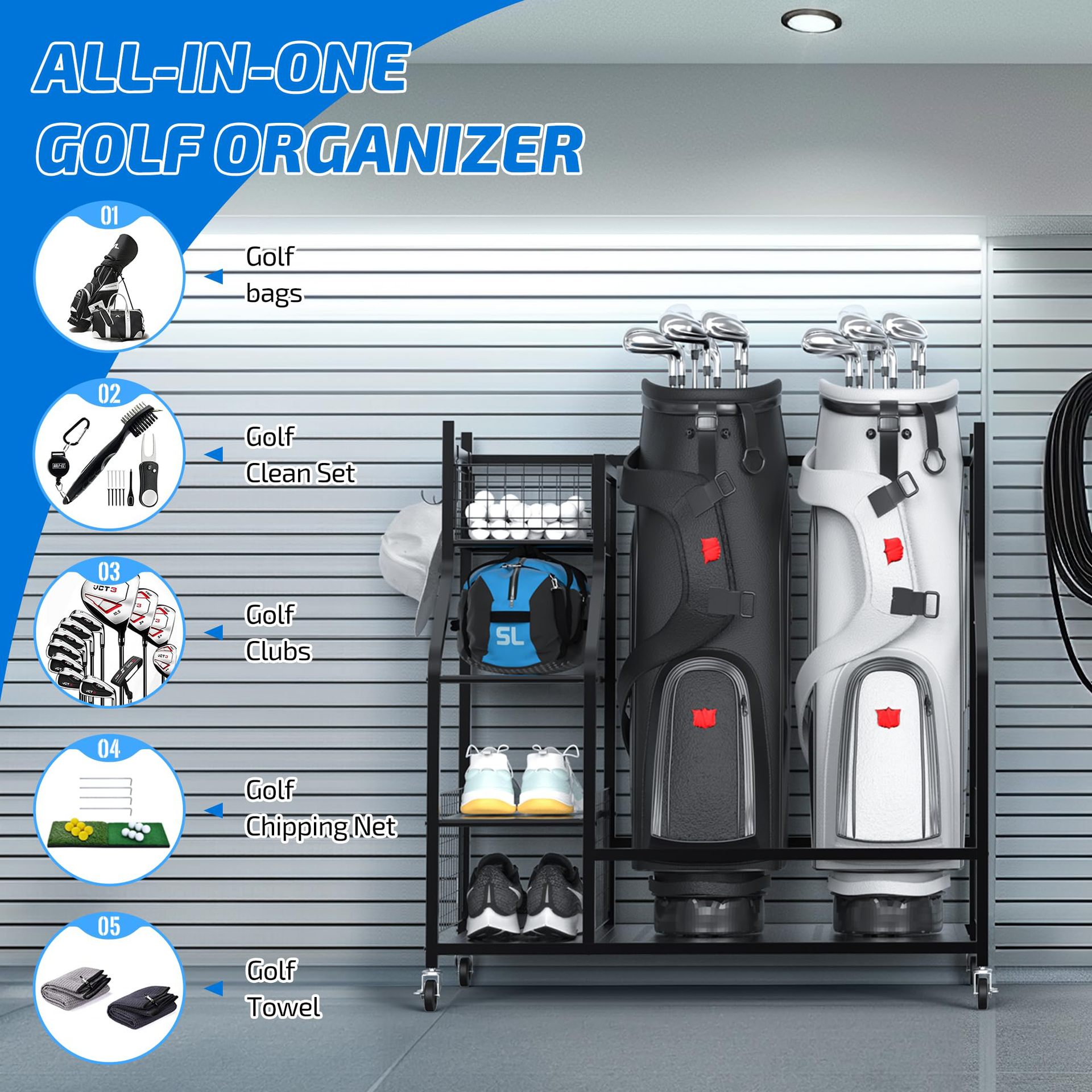 # Grenzüberschreitender, freis – Golf Equipment Garage Storage Bewertung und Preis