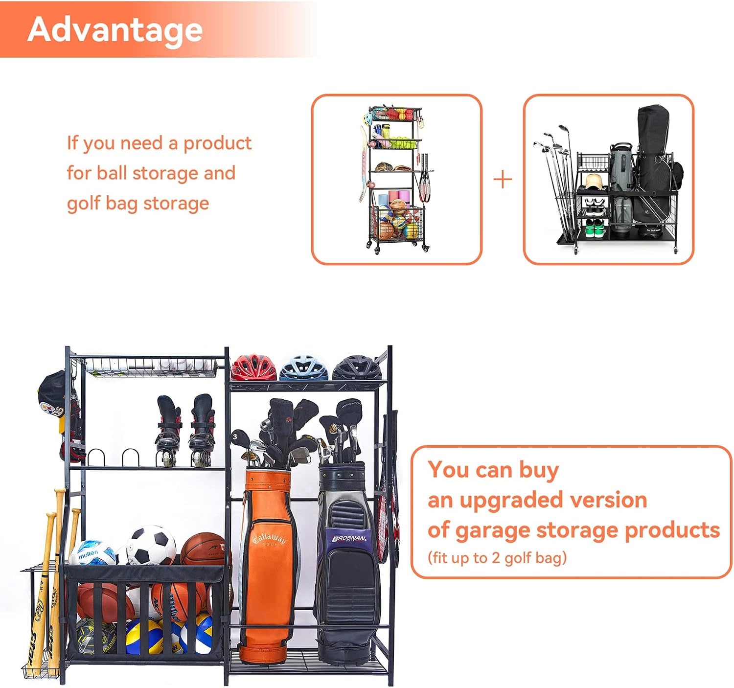 Garagen-Sportgeräte-Aufbewahru – Golf Equipment Garage Storage Bewertung und Preis