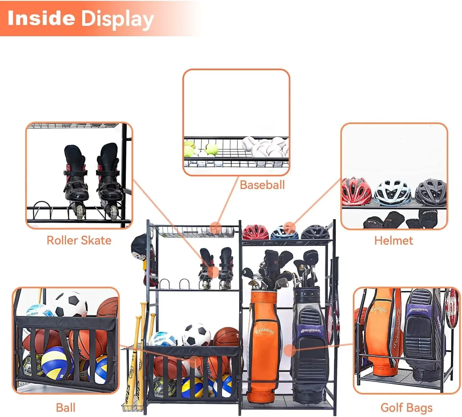 Garagen-Sportgeräte-Organizer  – Golf Equipment Garage Storage Bewertung und Preis